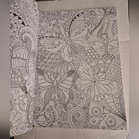 Bundle/3 Butterfly Adult Coloring Books - Picture 15 of 16